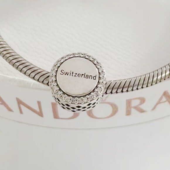 Pandora Switzerland Flag Dangle Charm Bead - Picture 3 of 3